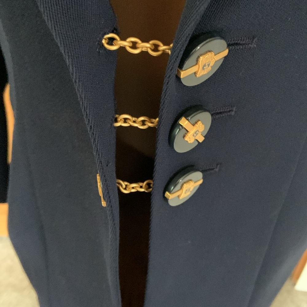 Louis Féraud classic long blazer French cuffs made in Germany 100% virgin wool - Picture 10 of 12